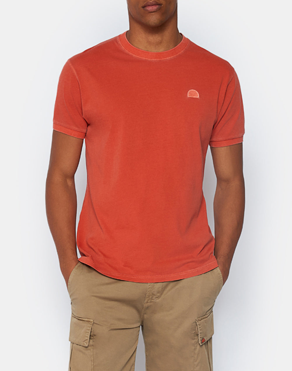 TH Monogram Modern Crew Neck T-Shirt, Red