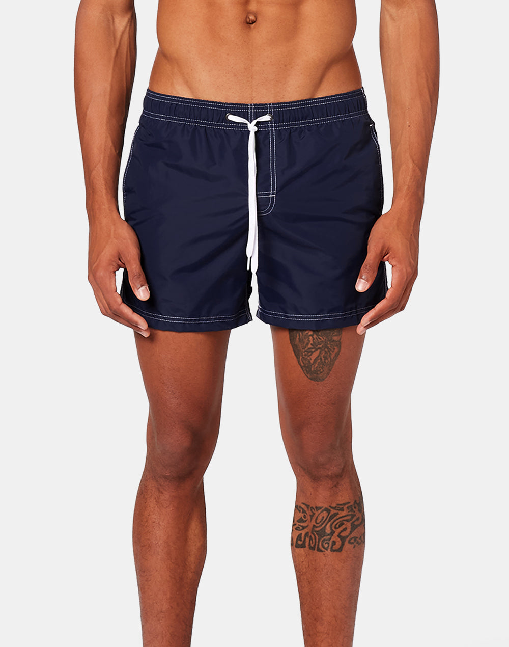 SHORT DE BAIN À TAILLE ÉLASTIQUE ICONIC TAFFETA