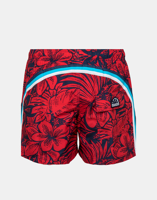 SWIMSHORTS ELASTICATED WAIST WITH PRINT