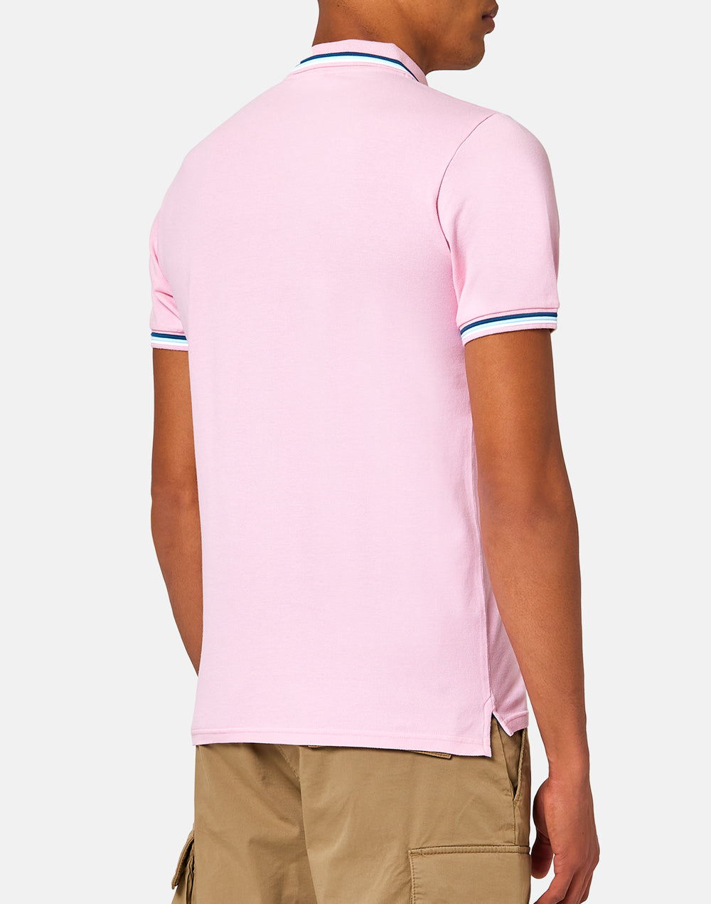 BRICE COTTON PIQUÉ POLO SHIRT WITH TRICOLOUR DETAILS