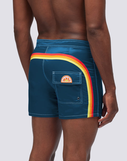 COSTUME DA BAGNO CORTO VITA FISSA MODELLO VINTAGE IN SATIN