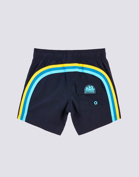 STRETCH WAIST SWIM TRUNKS