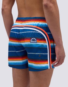 COSTUME DA BAGNO CORTO VITA ELASTICATA STAMPA EL PASO STRIPES