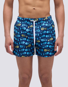 COSTUME DA BAGNO CORTO VITA ELASTICATA STAMPA OFISH