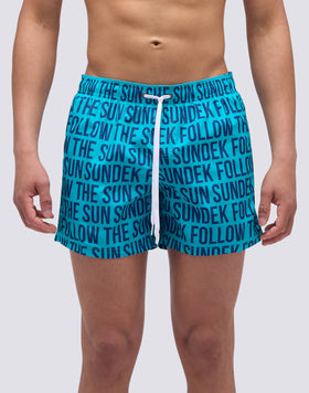 COSTUME DA BAGNO CORTO VITA ELASTICATA STAMPA PAYOFF WRITINGS