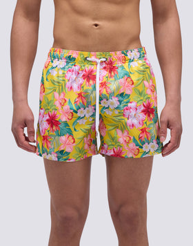 COSTUME DA BAGNO CORTO VITA ELASTICATA STAMPA BORA BORA