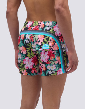 BAÑADOR CORTO DE CINTURA ELÁSTICA CON ESTAMPADO BORA BORA