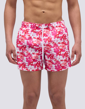 BAÑADOR CORTO DE CINTURA ELÁSTICA CON ESTAMPADO CAMUFLAJE