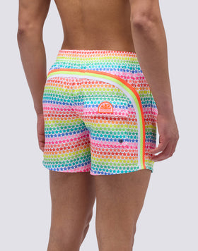 MAILLOT DE BAIN COURT À TAILLE ÉLASTIQUE ET IMPRIMÉ POUSSIÈRE D'ÉTOILES