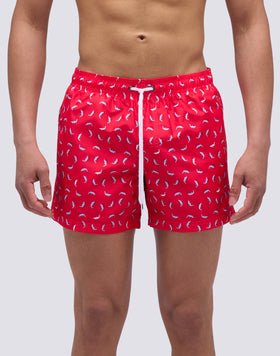 COSTUME DA BAGNO CORTO VITA ELASTICATA IN POLIESTERE RICICLATO CON STAMPA DELFINI