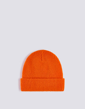 BONNET POUR ENFANT À CÔTES AVEC LOGO