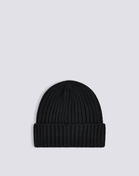 RIB KNITTED BEANIE
