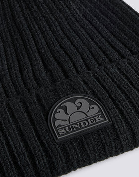 RIB KNITTED BEANIE