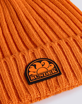 RIB KNITTED BEANIE