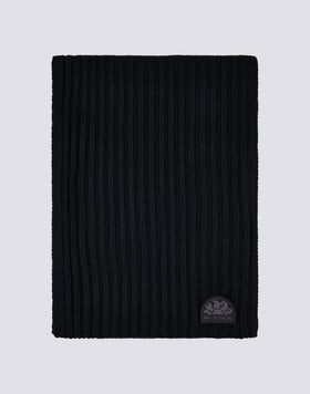 STRIPED RIBBED SCARF