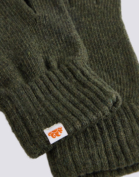 SOLID COLOR RIBBED GLOVES