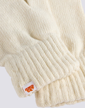 SOLID COLOR RIBBED GLOVES