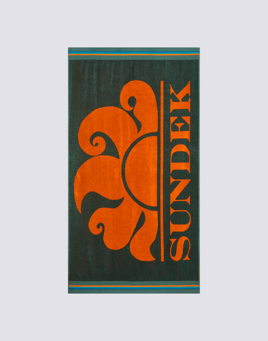 NEW CLASSIC - JACQUARD BEACH TOWEL WITH LOGO