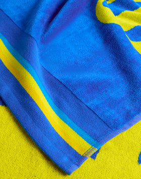 NEW CLASSIC - SERVIETTE DE PLAGE JACQUARD AVEC LOGO