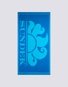 JACQUARD TERRY TOWEL WITH MAXI LOGO