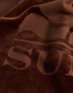 JACQUARD TERRY TOWEL WITH LOGO AND FRAME