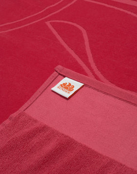 JACQUARD BEACH TOWEL WITH LOGO