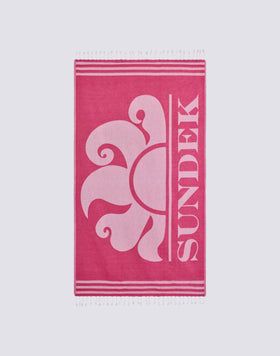 TELO MARE FOUTA JACQUARD CON LOGO