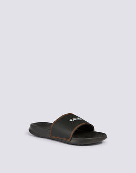 BAND SANDALS WITH CONTRASTING STITCHING
