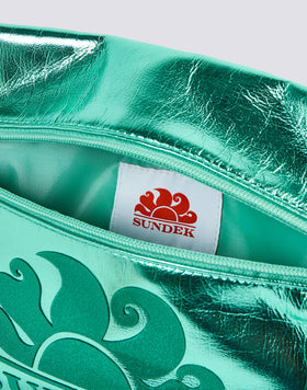 LAMINATED CLUTCH BAG WITH LOGO