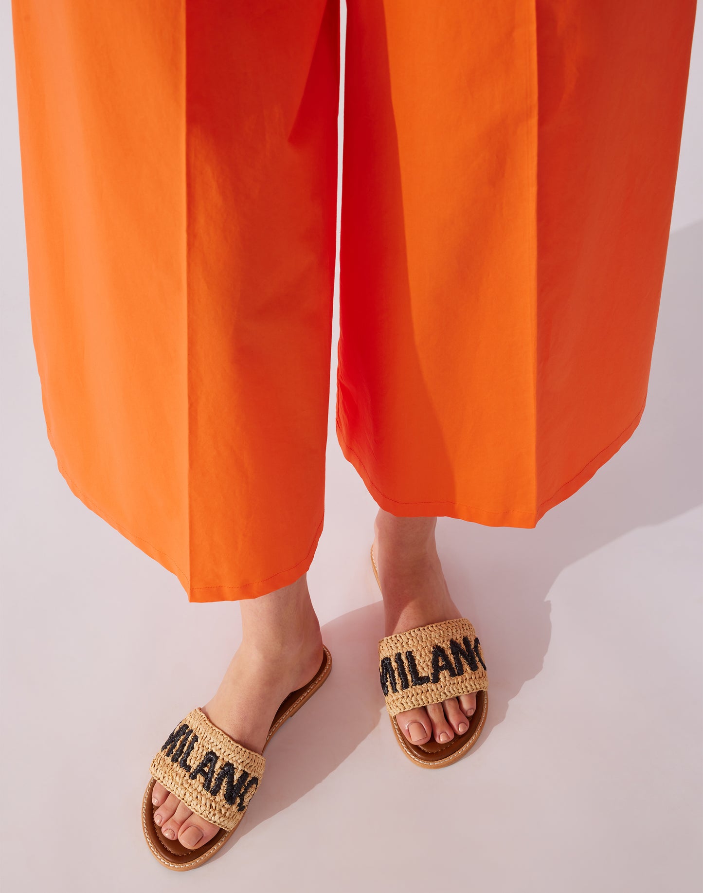 MILAN RAFFIA BAND SLIPPERS