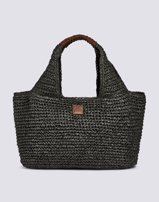 MAXI SAC EN PAILLE DE PAPIER TISSÉ