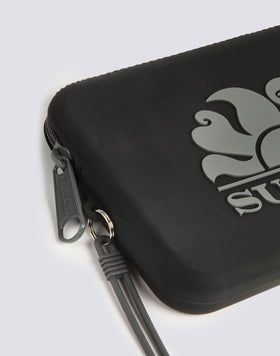 MINI RUBBER CLUTCH BAG WITH LOGO