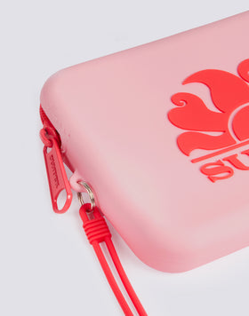 MINI BOLSO DE MANO DE GOMA CON LOGOTIPO