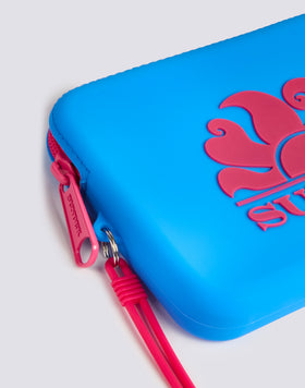 MINI RUBBER CLUTCH BAG WITH LOGO