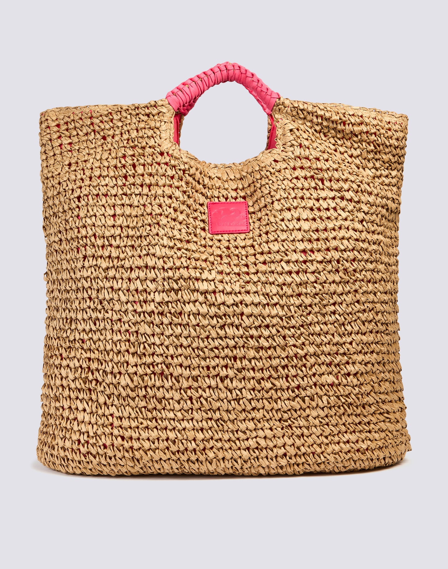 MAXI BORSA IN PAPER STRAW INTRECCIATA