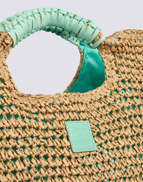 MAXI SAC EN PAILLE DE PAPIER TISSÉ