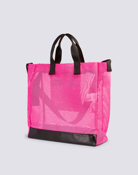 MESH BEACH BAG WITH LOGO