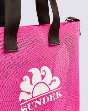 MESH BEACH BAG WITH LOGO