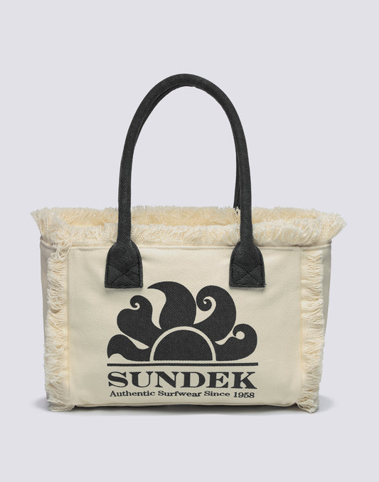 REGULAR TOTE BAG WITH STONE WASHED EFFECT