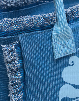 REGULAR TOTE BAG WITH STONE WASHED EFFECT