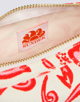 STONE WASHED EFFECT BRIEFCASE WITH SK23 PRINT