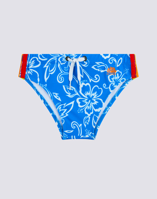 SLIP MARE MINI DIWALTER STAMPA HIBISCUS