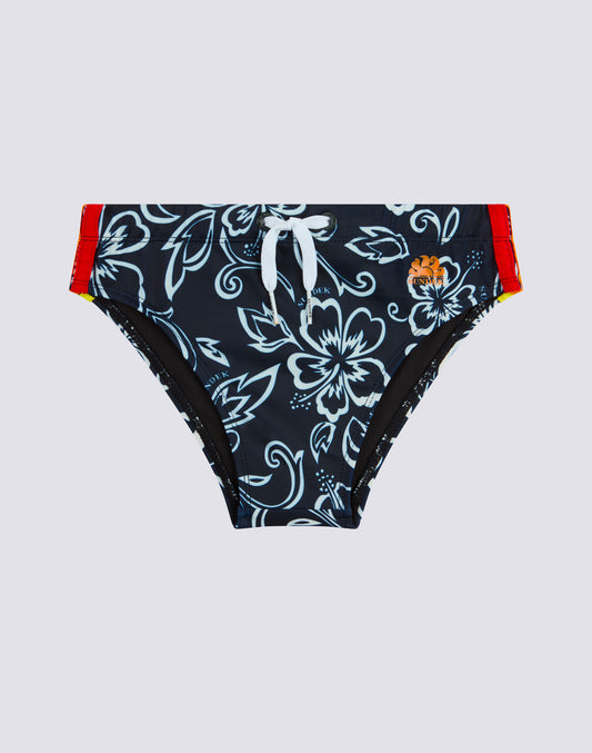 SLIP MARE MINI DIWALTER STAMPA HIBISCUS