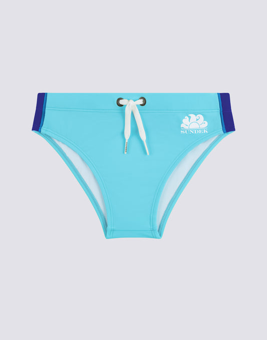 BOYS' SWIM SHORTS WITH RAINBOW DETAILS ON THE SIDES