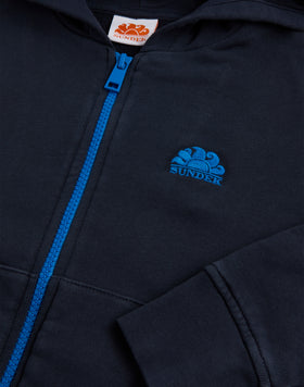 SWEAT-SHIRT AVEC POCHETTE ET FERMETURE ÉCLAIR CENTRALE COMPLÈTE