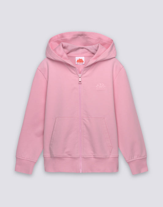 FELPA BAMBINO FULL ZIP CON CAPPUCCIO