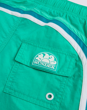 COSTUME DA BAGNO BAMBINO CORTO VITA ELASTICATA CRINKLED