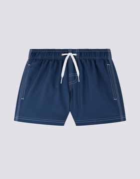 BOYS' SHORT SWIMSUIT WITH ELASTIC WAIST REPREVE®