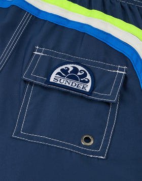 BOYS' SHORT SWIMSUIT WITH ELASTIC WAIST REPREVE®