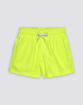 BOYS' SHORT SWIMSUIT WITH ELASTIC WAIST REPREVE®